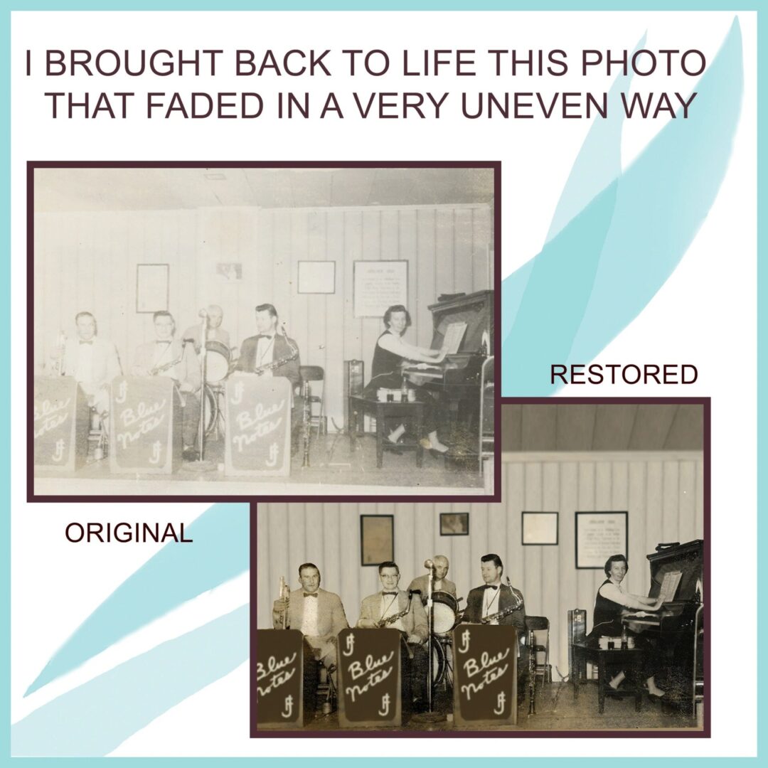 Restored the Photo That Faded in a Very Uneven Way